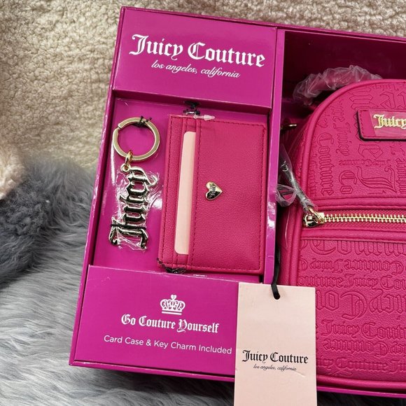 Juicy Couture Hot Pink Barbie Barbiecore Mini Backpack Gift Box Set NWT main image 5